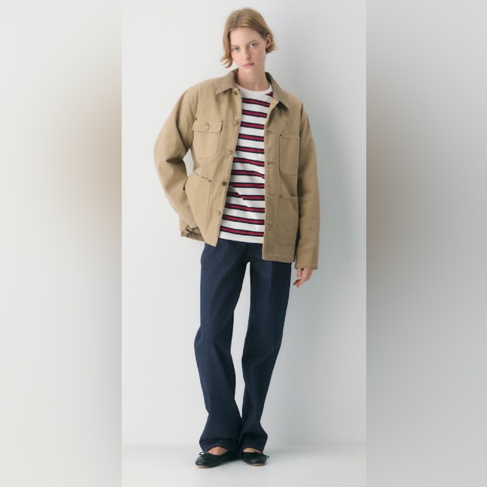Aritzia Barnett Lightweight Chore Jacket Tan Khaki sz.L/G